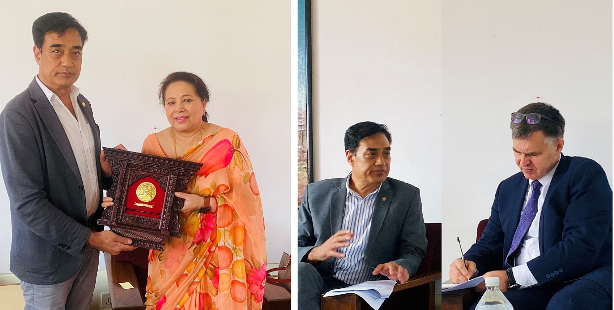 व्यापार प्रर्वद्धन एवं लगानी भित्र्याउने पहल लिन राजदूतहरुसँग चेम्बरकाे आग्रह