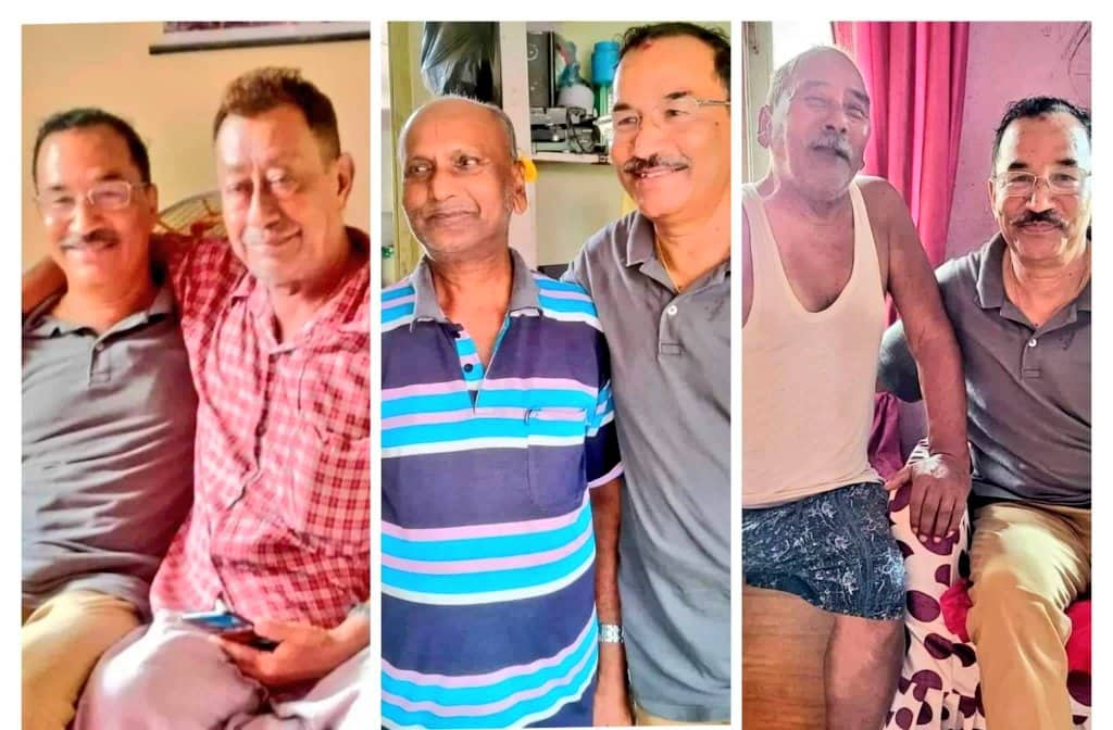 बालसखासँग रमाउँदै कमल थापा