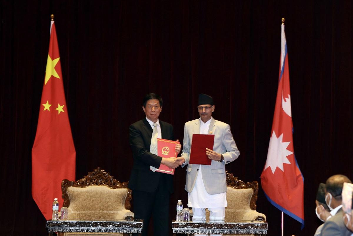 नेपाल र चीनबीच अन्तरसंसदीय सहयोगसम्बन्धी सम्झौतापत्रमा हस्ताक्षर