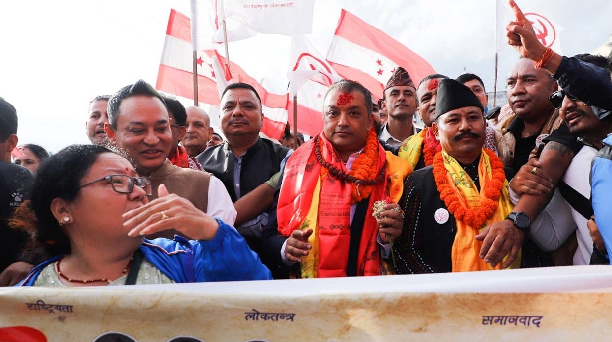 काठमाडाैँ ४ मा गगन विजयी, विजय जुलुसकाे तयारी (तस्बिरसहित)