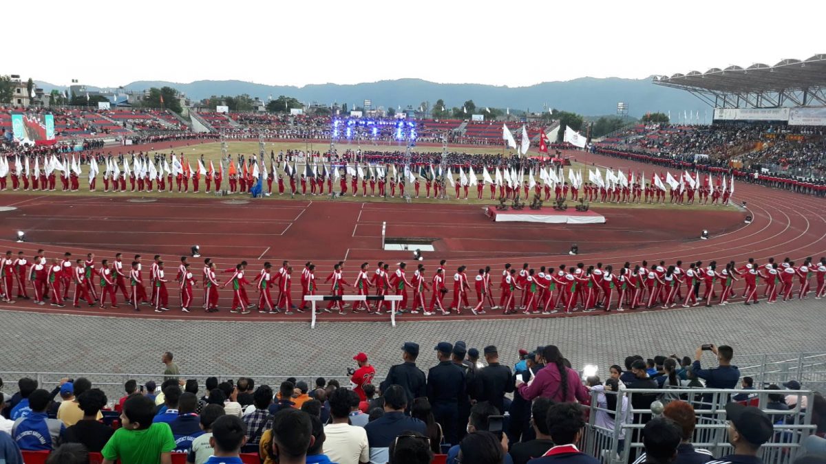 पोखरामा नवौं राष्ट्रिय खेलकुदको भब्य उद्घाटन