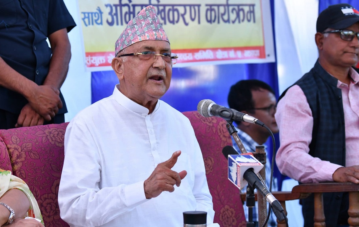 एमालेको चुनावी सभा दार्चुलाबाट, चुच्चे नक्सा पनि एजेण्डा
