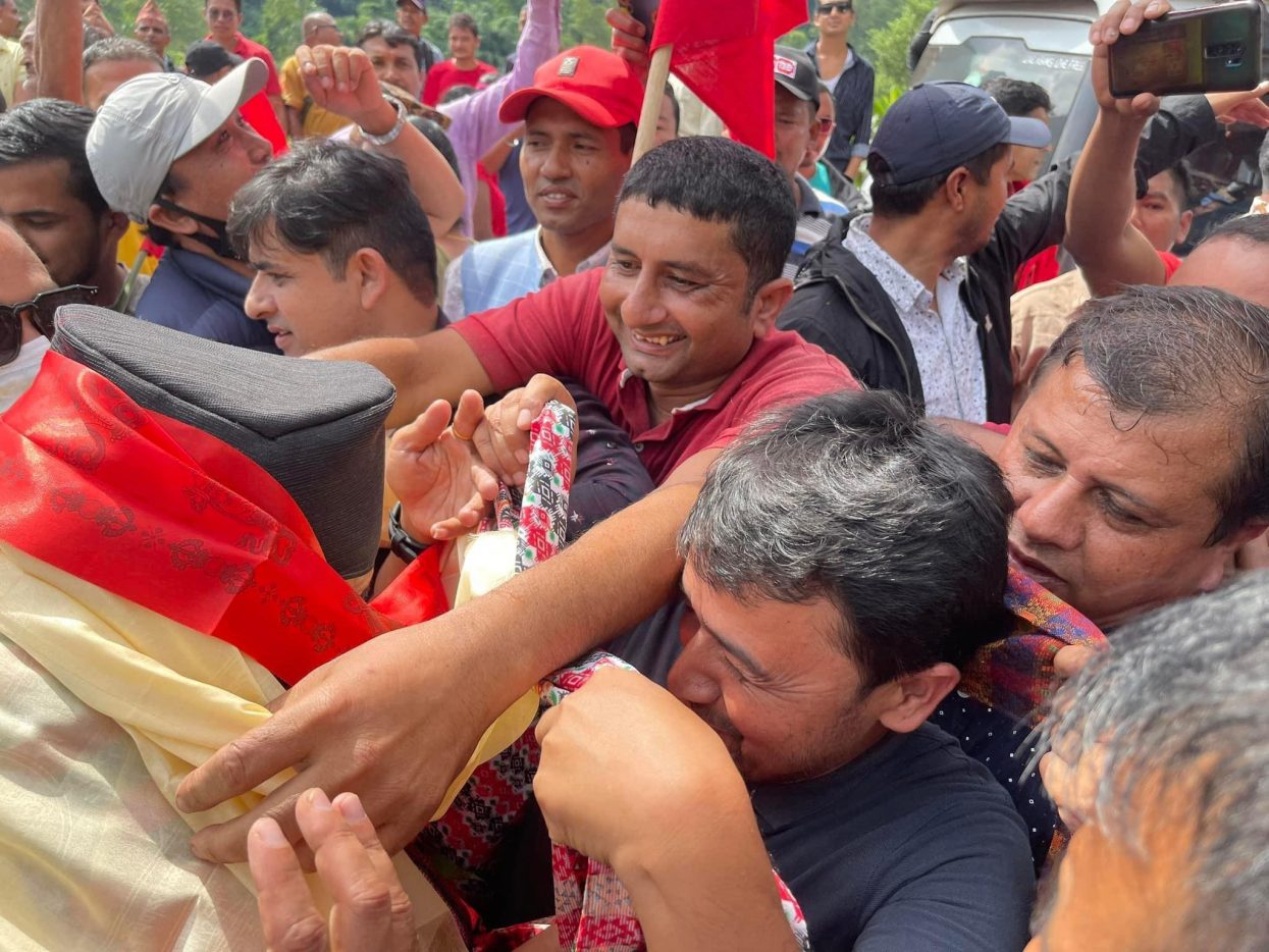 प्रचण्डलाई गोरखामा भव्य स्वागत (तस्बिरसहित)