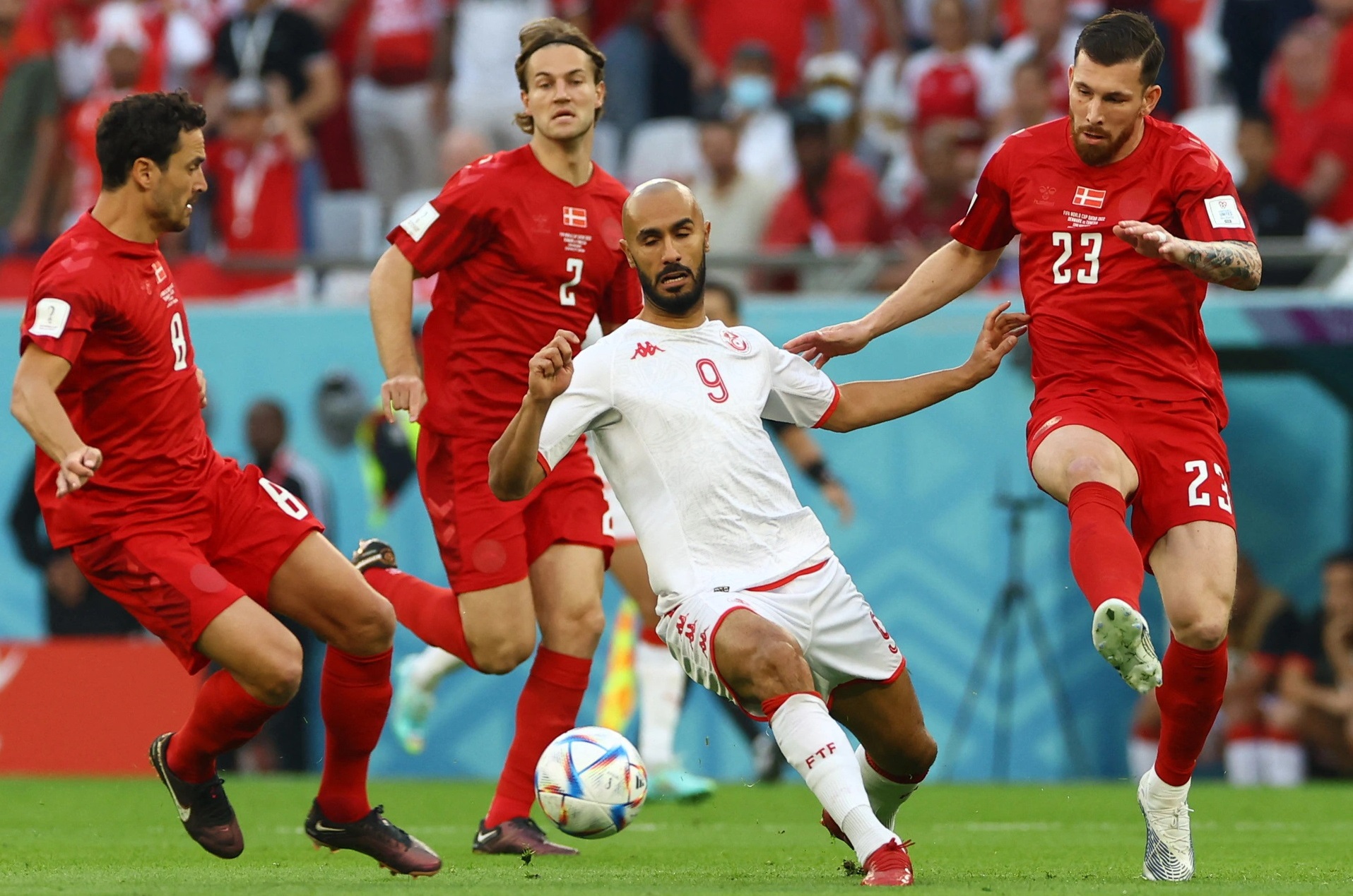 विश्वकप फुटबल : डेनमार्क र ट्युनिसियाको बराबरी
