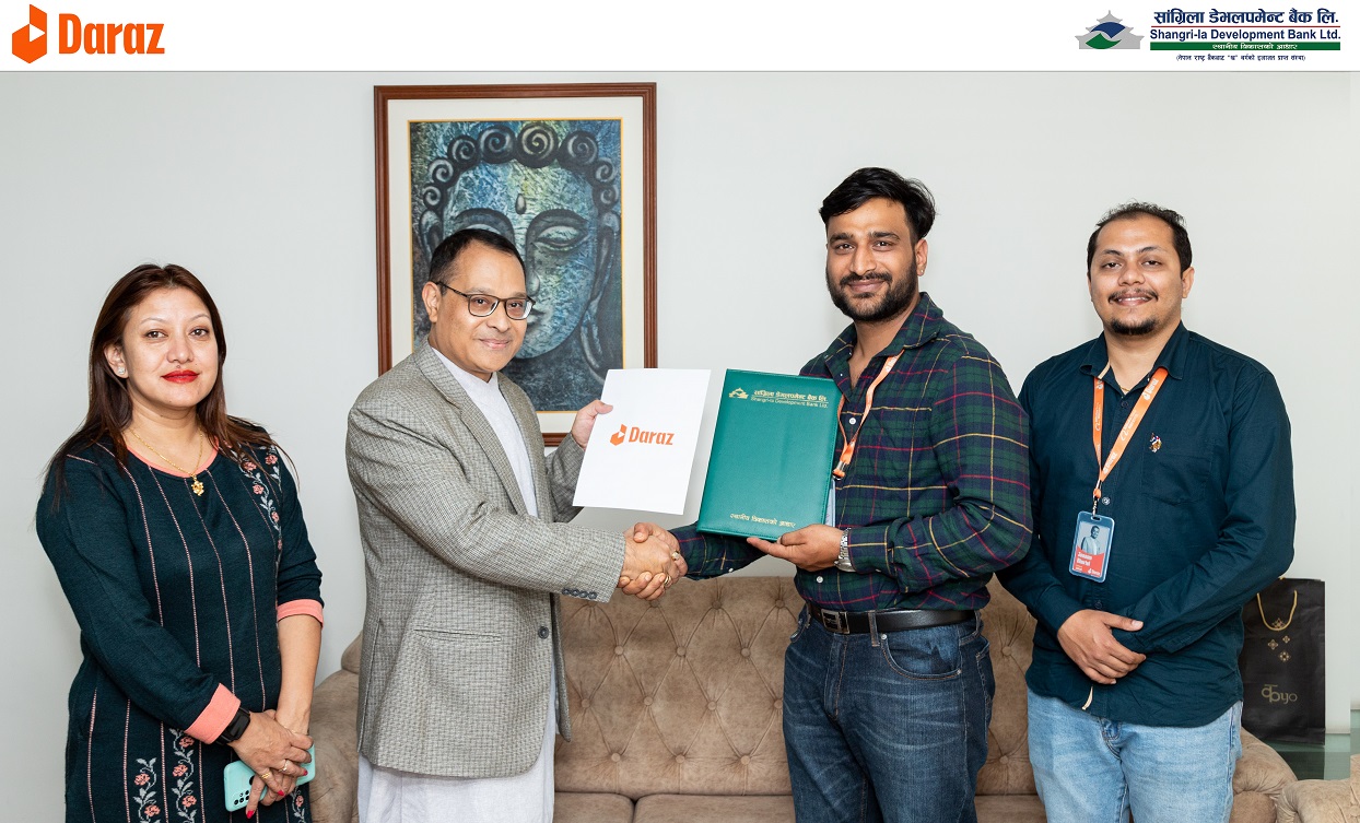 सांग्रिला डेभलपमेन्ट बैंक र दराज प्रालिबीच डिजिटल पेमेन्ट पार्टनरसीप सम्झौता