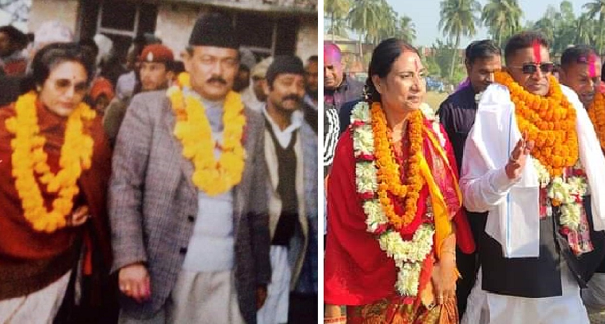 ३६ वर्षपछि धनुषामा दोहोरियो इतिहास, महासेठ दम्पत्तिले एकसाथ जिते चुनाव