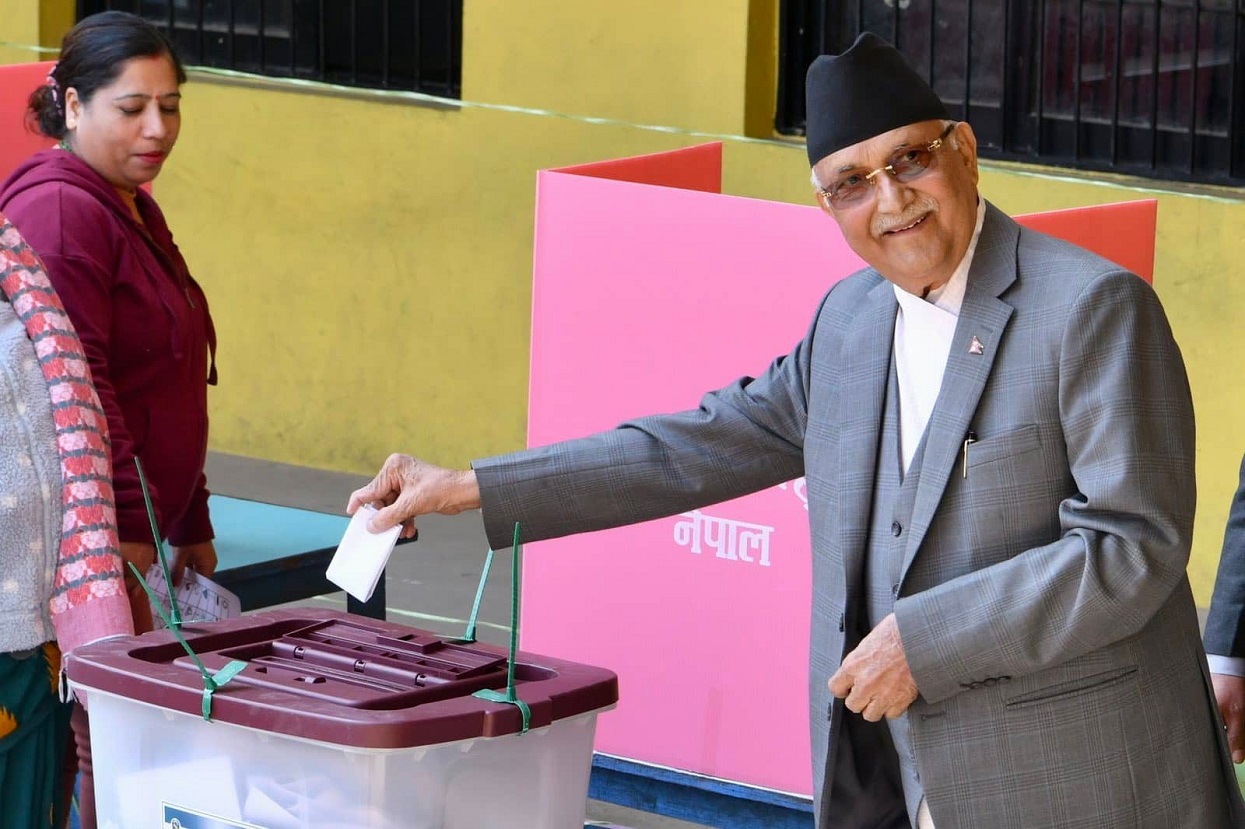 ओलीले गरे मतदान