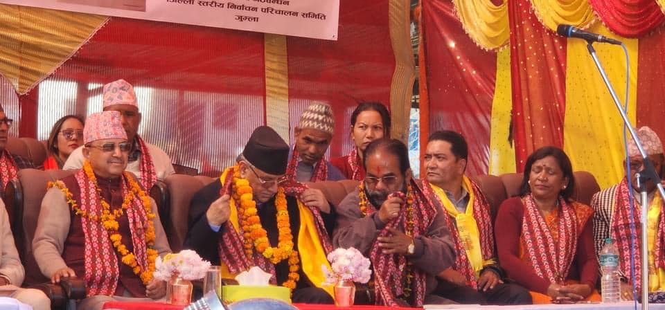 आज कर्णालीका ५ स्थानमा सम्बोधन गर्दै प्रचण्ड