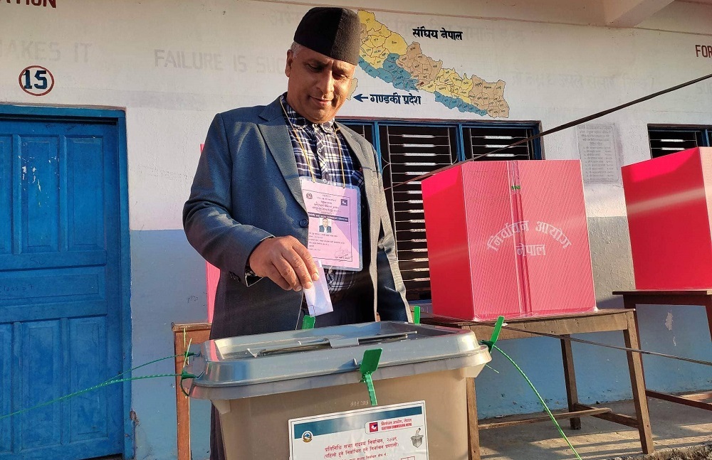 कास्कीमा मतदान शुरु, मतदाताको उत्साहजनक सहभागिता