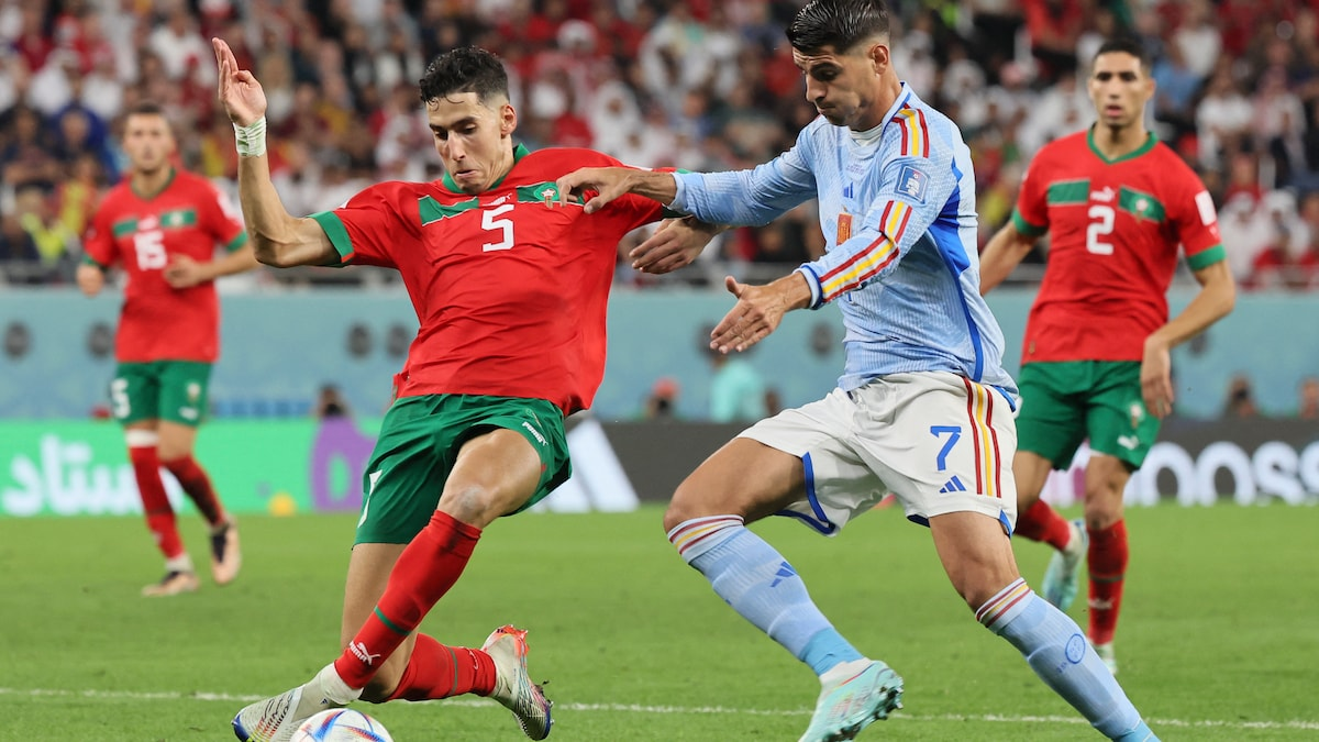 पूर्वविश्व विजेता स्पेनमाथि ऐतिहासिक जित निकाल्दै मोरक्को पहिलोपटक विश्वकपको क्वार्टरफाइनलमा