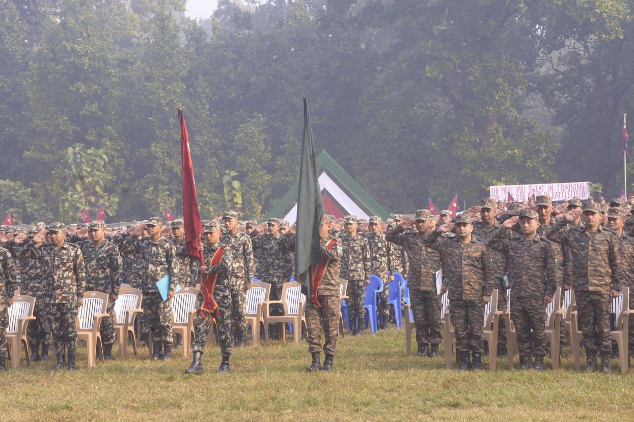 नेपाली सेना र भारतीय सेनाको संयुक्त सैन्य अभ्यास सुरु