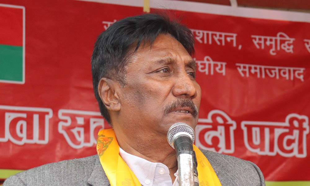 लाेसपा नेता शरत सिंहले भेटे रेशम चाैधरी