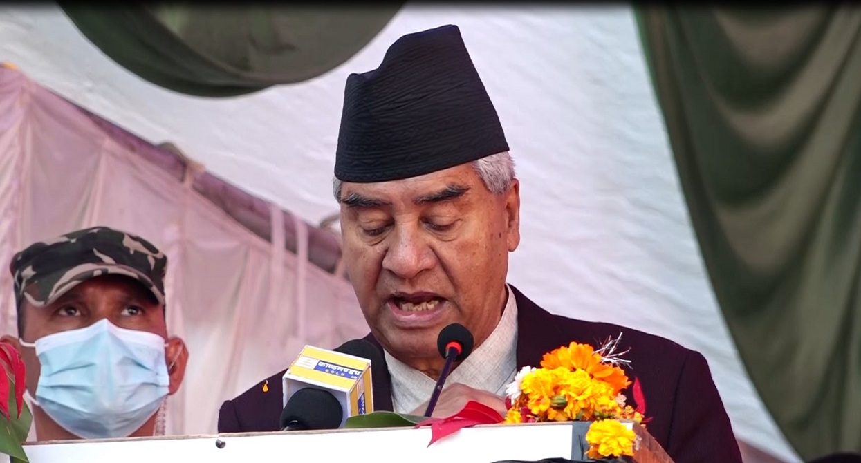 देउवाले भने– देशलाई समृद्धि र विकासतर्फ अघि बढाउनु पर्छ