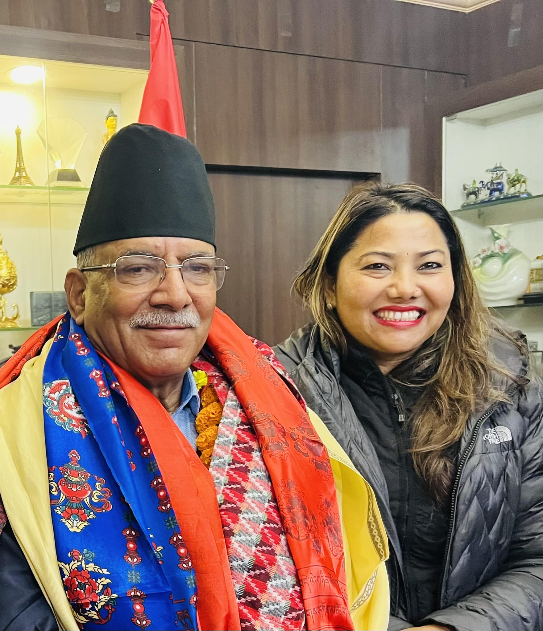 रामकुमारी झाँक्रीले दिइन् प्रधानमन्त्री प्रचण्डलाई बधाई