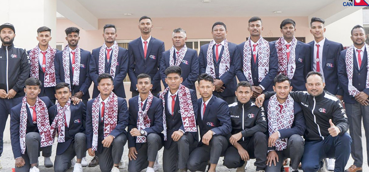 विश्वकपमा स्थान पक्का गरेको नेपाली यू-१९ टीम स्वदेश फर्कदै