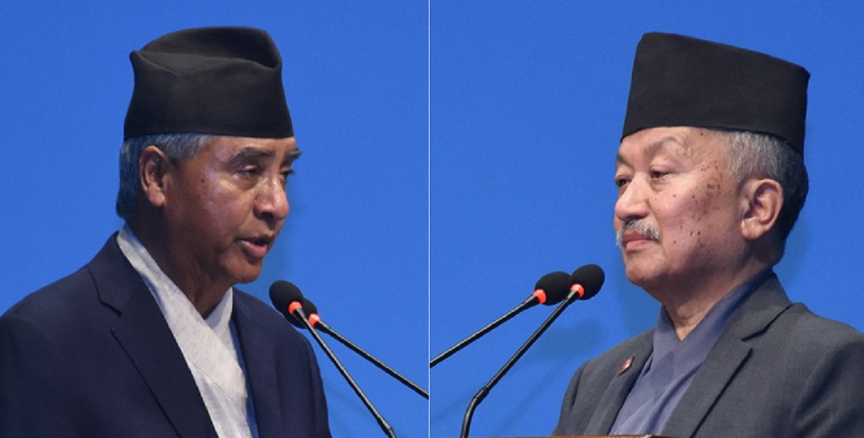 देउवा र नेम्वाङबीच भेटवार्ता, राष्ट्रपति निर्वाचनबारे छलफल