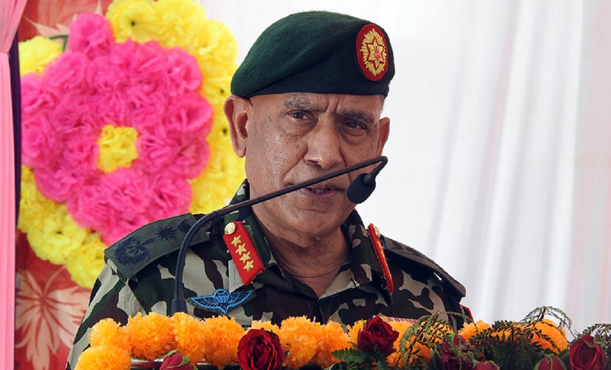 नेपाली सेनाको सङ्ख्या स्वघाेषित विज्ञले निर्धारण गर्ने हाेइन : प्रधानसेनापति शर्मा