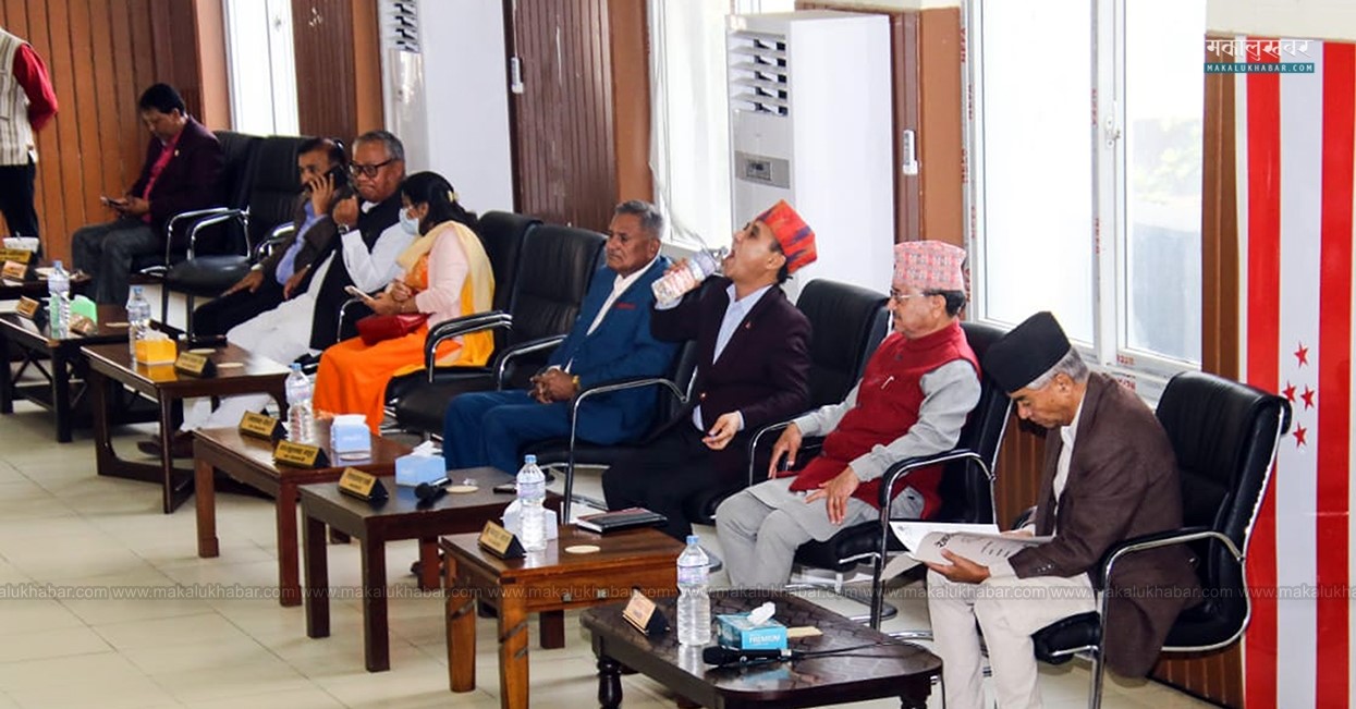 कांग्रेस केन्द्रीय समितिअघि धुमबाराहीमा पदाधिकारी र पूर्वपदाधिकारी बैठक