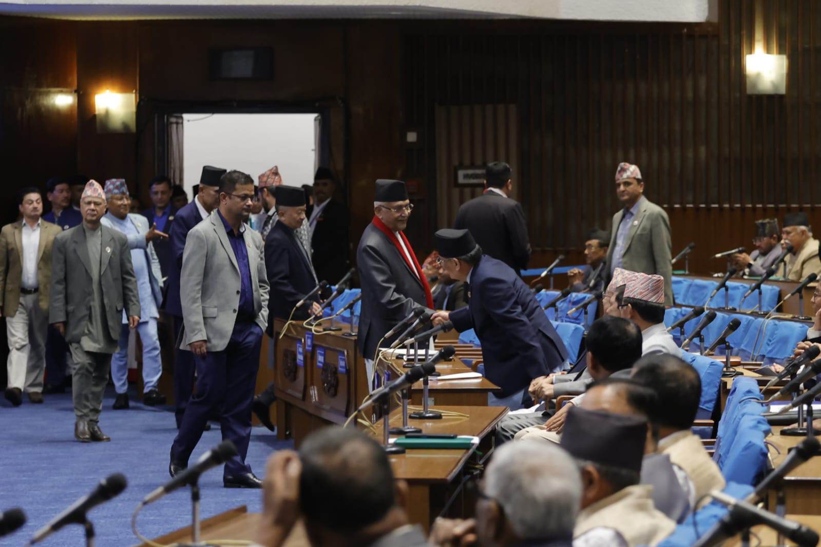 ओलीलाई जोडेर दिएको अभिव्यक्ति संसद्को रेकर्डबाट हटाइयो