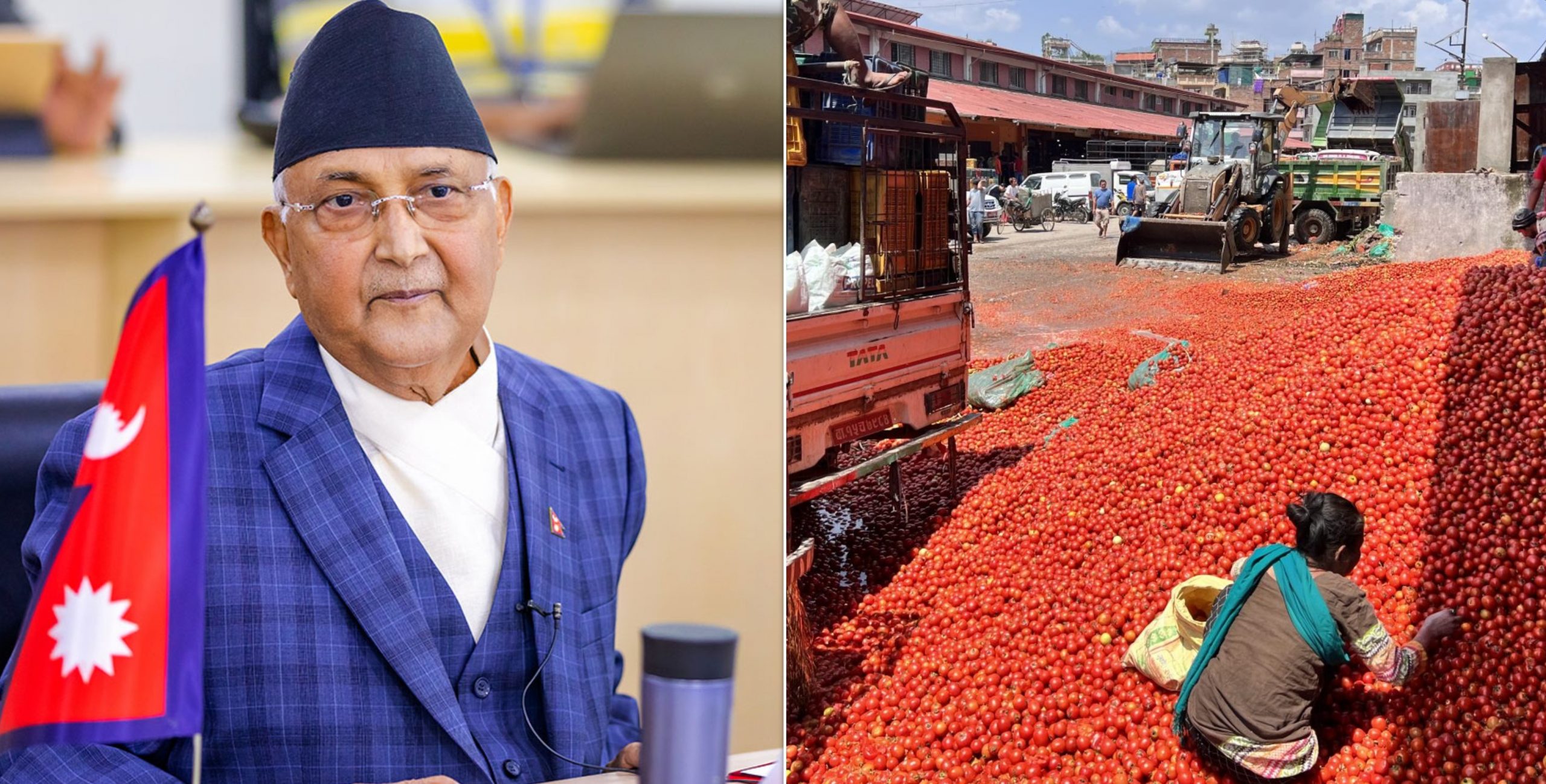 किसानको मेहनत सडकमा पोखिएको दृश्यले मन थाम्न मुस्किल भयो : ओली