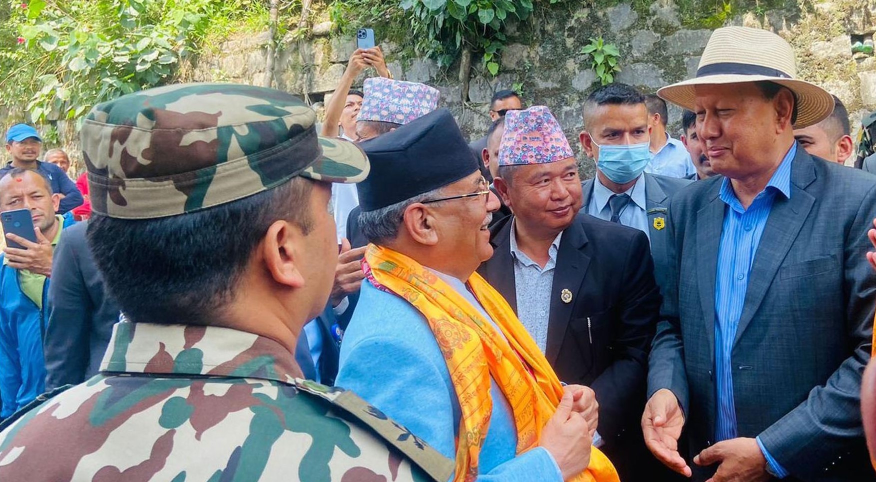 मेलम्चीको स्थलगत अवलोकनमा प्रधानमन्त्री