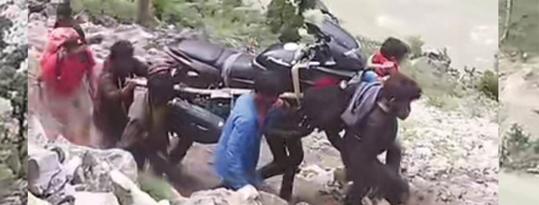 जहाँ छ मोटरसाइकल बोक्नुपर्ने बाध्यता, भाडा तीस हजार रुपियाँ