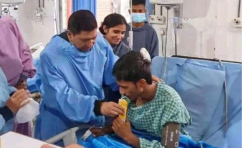 प्रहरीको गोली लागेका वीरेन्द्र जैसीले तोडे अनशन, उपचारको जिम्मा सरकारको