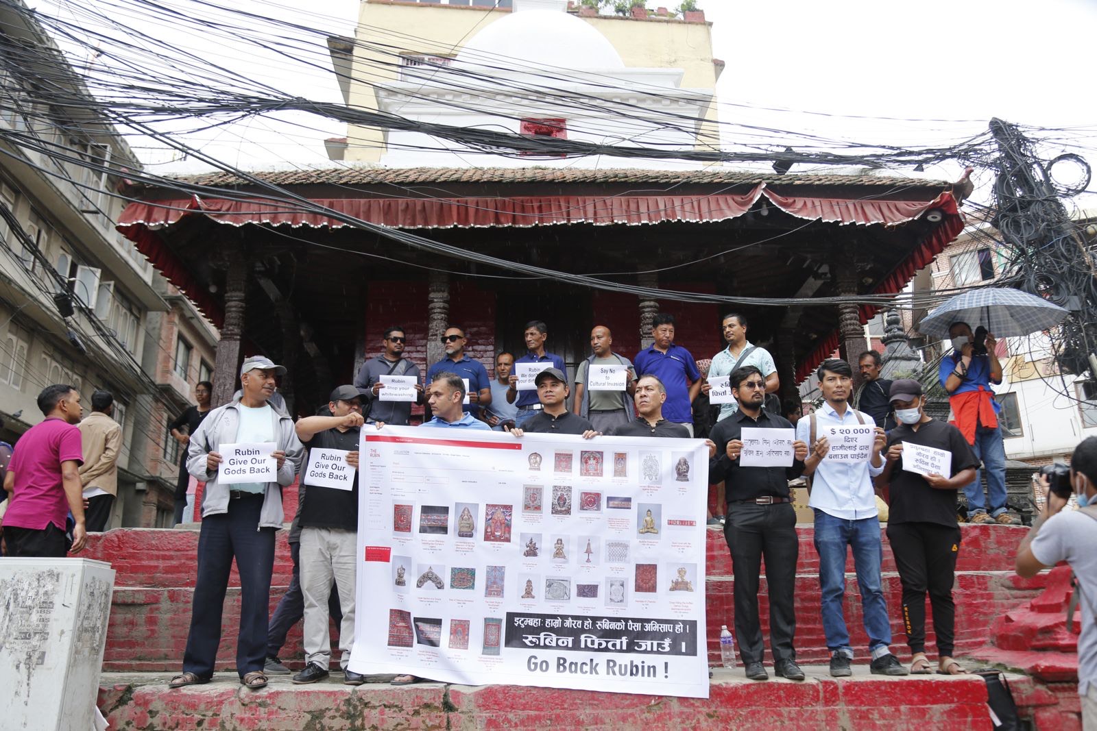 नेपालबाट चोरिएका मुर्ति अमेरिकाको सङ्ग्राहालयमा राखेपछि असनमा प्रदर्शनी (तस्बिरहरू)