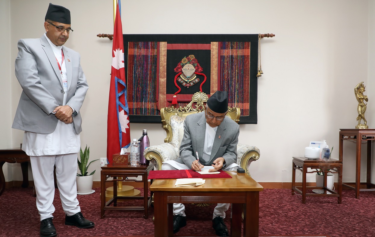 बजेटसम्बन्धी ३ विधेयक राष्ट्रपतिद्वारा प्रमाणीकरण
