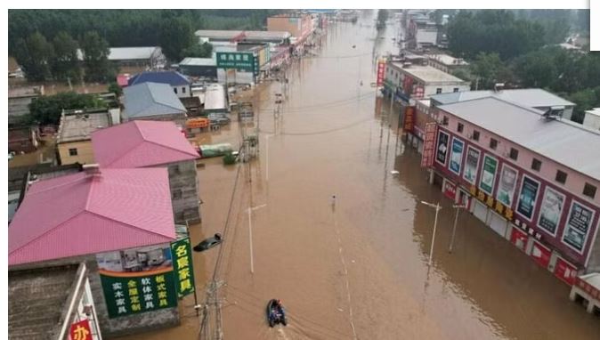 हेबई प्रान्तमा बाढीबाट २९ को मृत्यु, १७ लाख विस्थापित