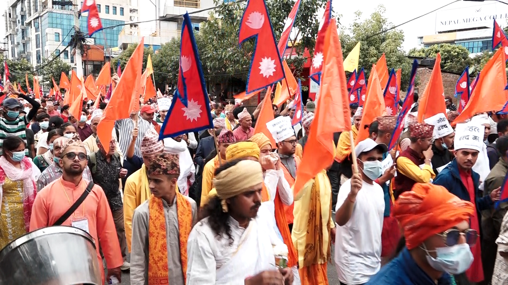 गौहत्याको विरोध गर्दै काठमाडौँमा प्रदर्शन (फोटो/भिडिओ)
