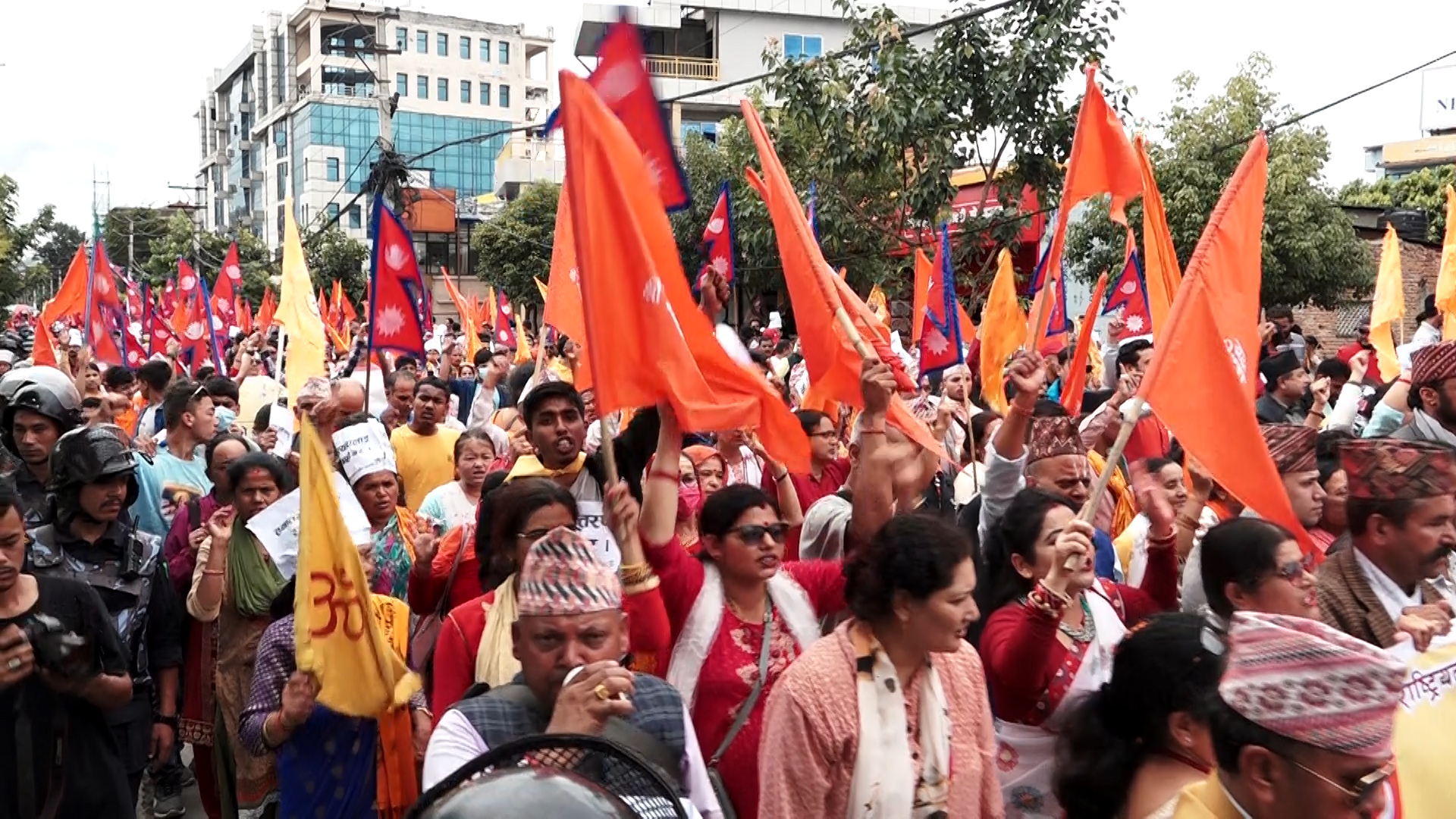 गौहत्याको विरोध गर्दै काठमाडौँमा प्रदर्शन (फोटो/भिडिओ)