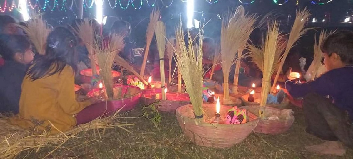 दाजुभाइको दीर्घायुको कामनामा खेलिँदैँ ‘सामाचकेवा’