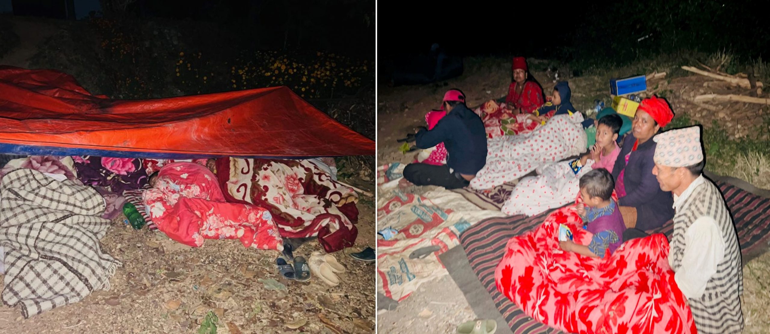 जाजरकोट भूकम्प : खुला आकाश मुनि रात बिताउँदा…