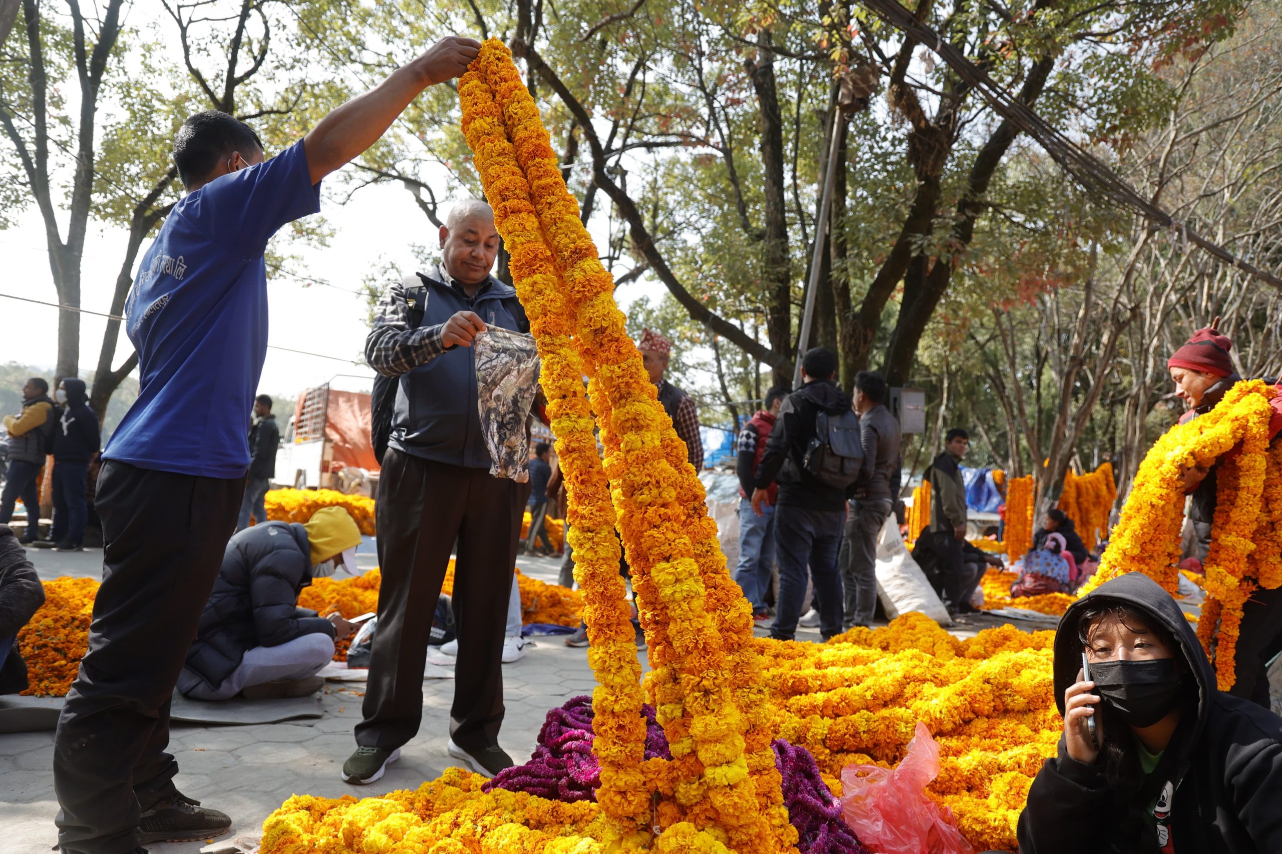 फूलमय बन्यो भृकुटीमण्डप(तस्बिरहरू)