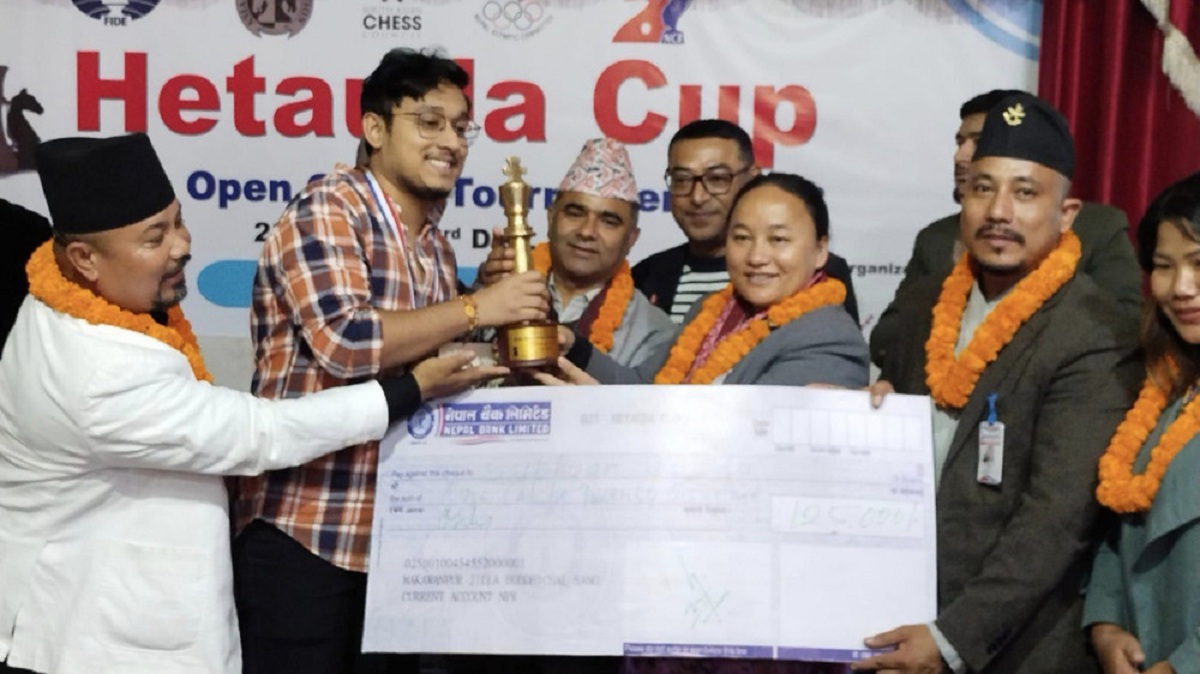 ‘एसियाली कप खुला रेटिङ कप बुद्धिचाल’ को च्याम्पियन बने भारतीय खेलाडी कुण्डु