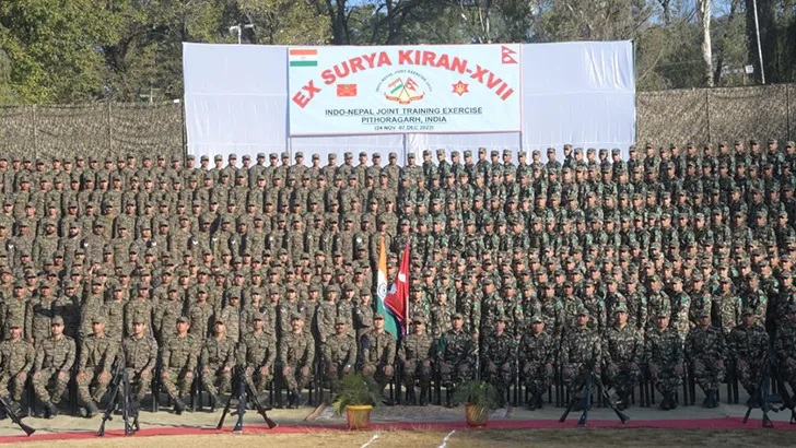 नेपाली सेना र भारतीय सेनाको संयुक्त सैन्य अभ्यास सम्पन्न