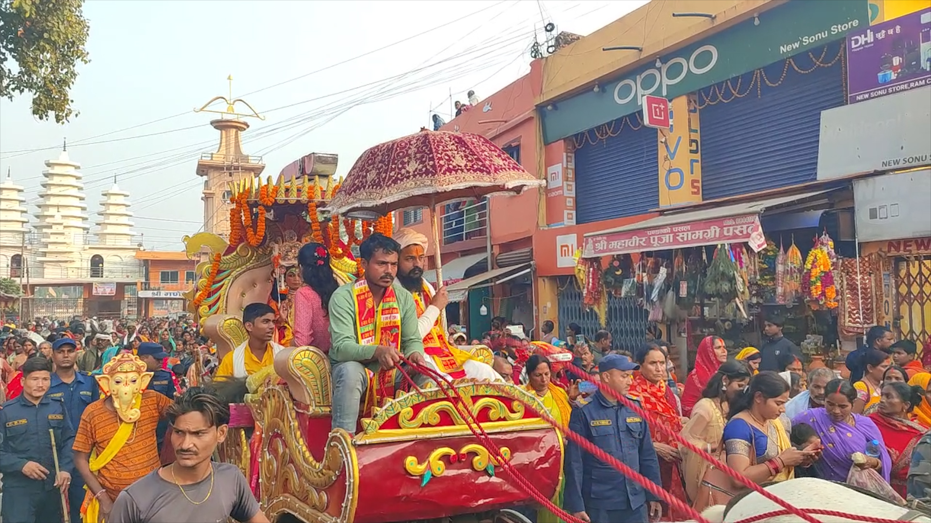 राम–जानकीको वैवाहिक कार्यक्रमअन्तर्गत जनकपुरधाममा मटकोर सम्पन्न