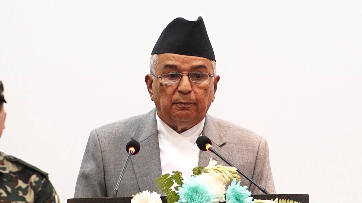 नेपाल लगायत जलवायु परिवर्तनको प्रभाव परेका मुलुकहरू वित्तीय सहयोगको हकदार : राष्ट्रपति