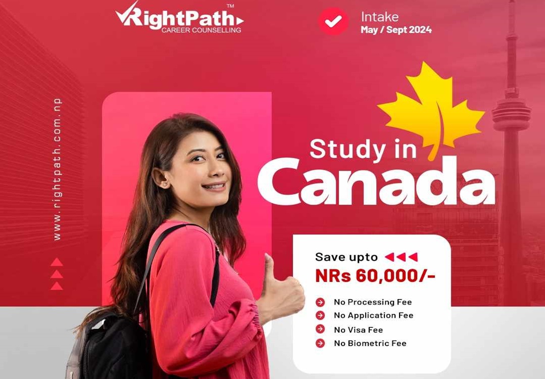 क्यानडा अध्ययन गर्न जान चाहने विद्यार्थीहरूका लागि राइटपाथको विशेष अफर
