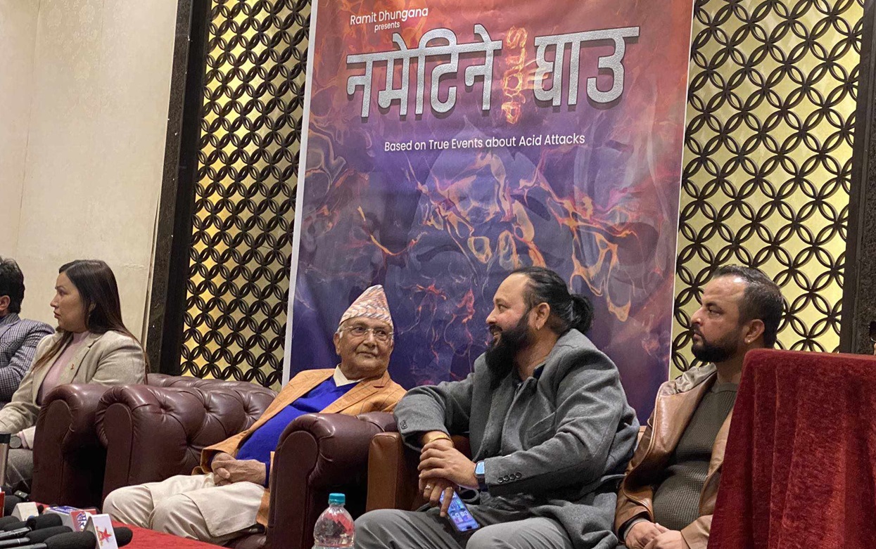 कलाकार बन्दै ओली,‘नमेटिने घाउ’ मा प्रधानमन्त्री बन्ने