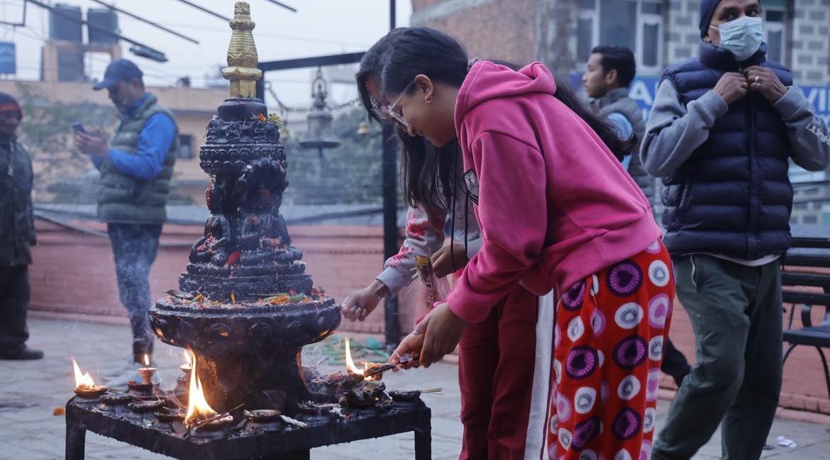 सरस्वतीको पूजा आराधना गरी मनाइयो श्रीपञ्चमी