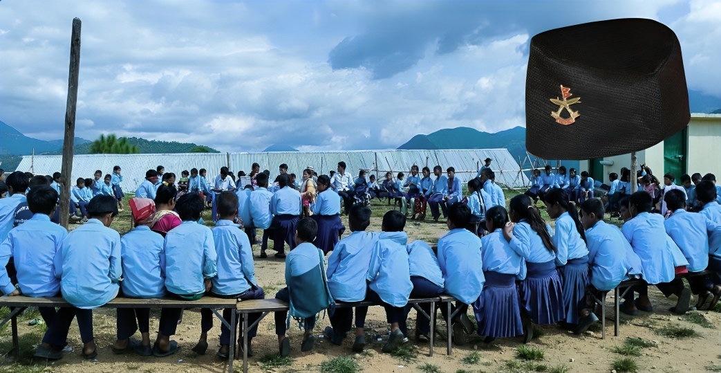 अब स्कुलमा टाईको सट्टा भादगाउँले टोपी, एउटै पोसाक