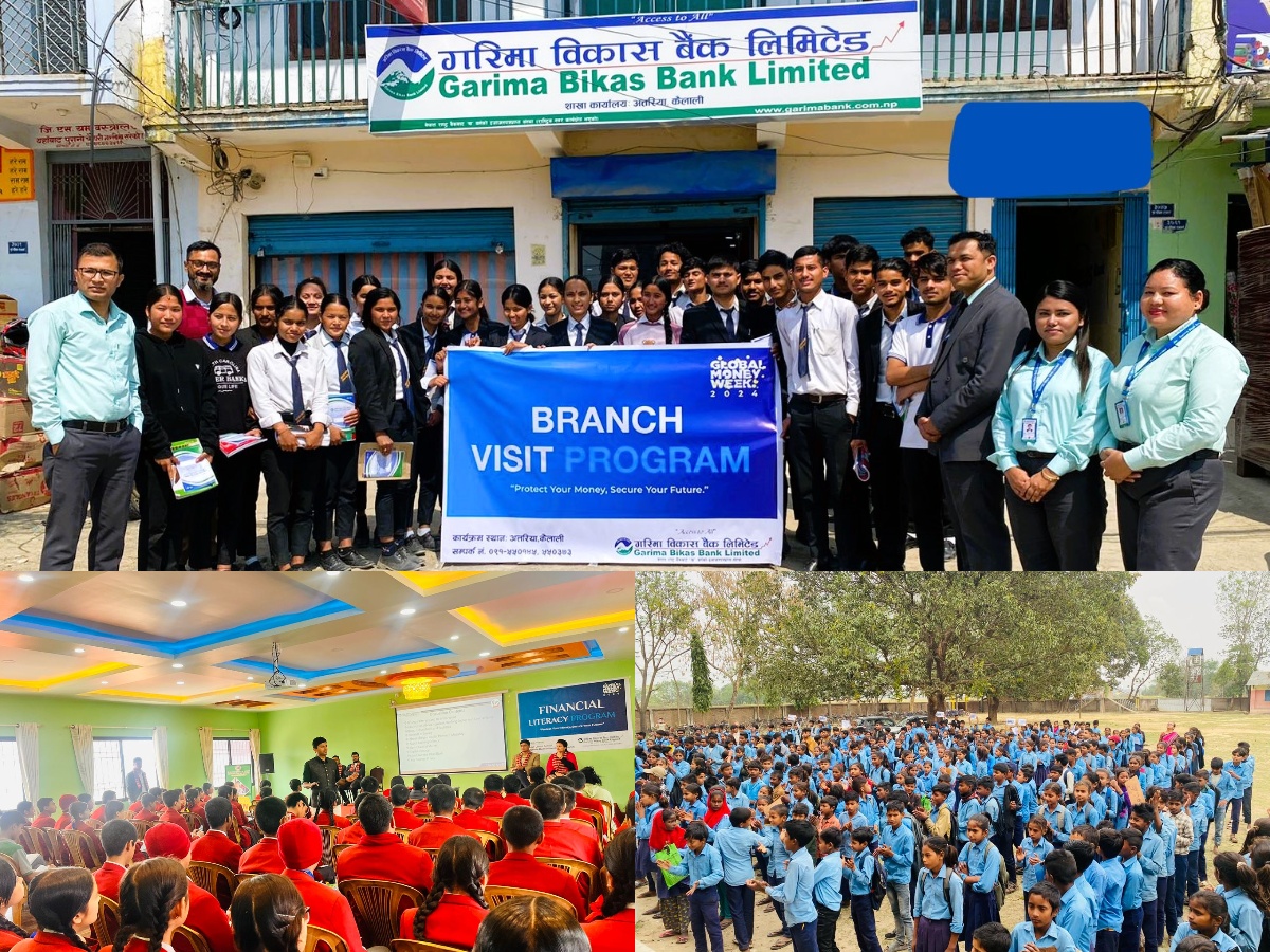 गरिमा विकास बैंकद्वारा विभिन्न कार्यक्रमहरू गरि Global Money Week 2024 समापन
