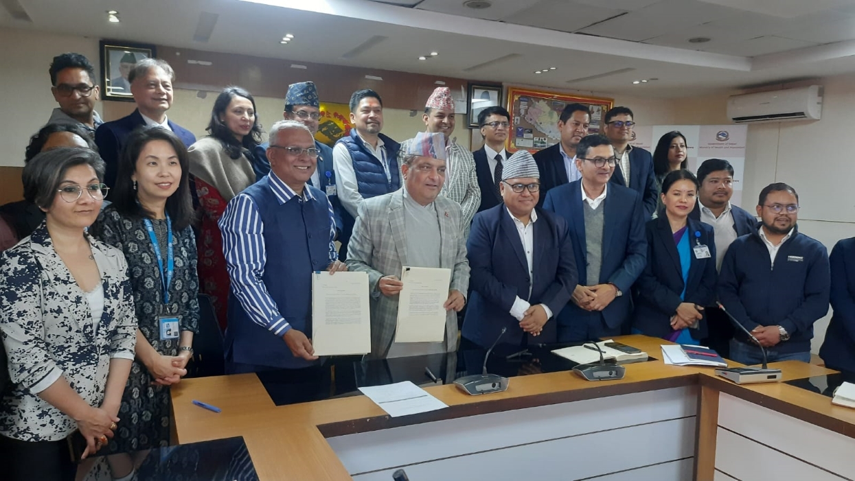 बालबालिकामा हुने क्यान्सरको औषधि निःशुल्क उपलब्ध गराउने सम्झौता