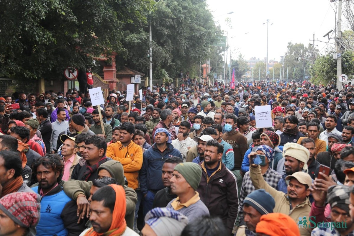 काठमाडौँमा कवाडी व्यवसायीहरूको विरोध प्रदर्शन, आन्दोलन सशक्त बनाउने चेतावनी