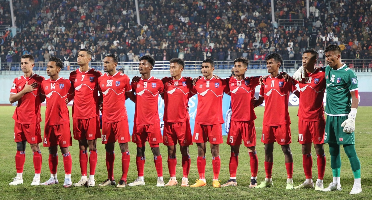 पहिलो लेग ५-० ले गुमाएको नेपाल फेरि बहराइनको सामना गर्दै