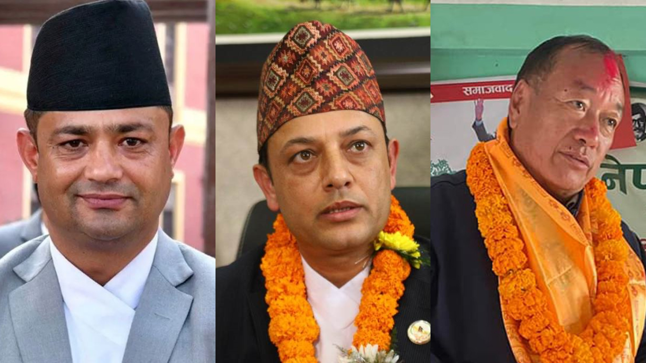 एमाले, माओवादी र रास्वपाका एक–एक मन्त्रीले शपथ लिँदै