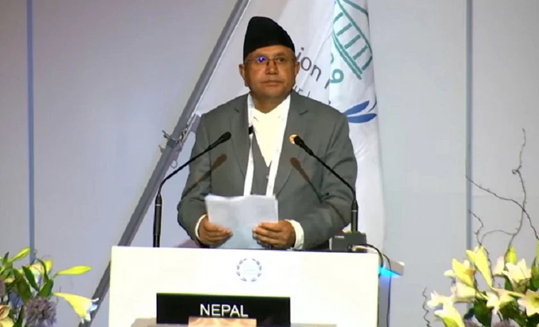 नेपालले जलवायु परिवर्तनको असर सहनु परिरहेको छ : सभामुख घिमिरे