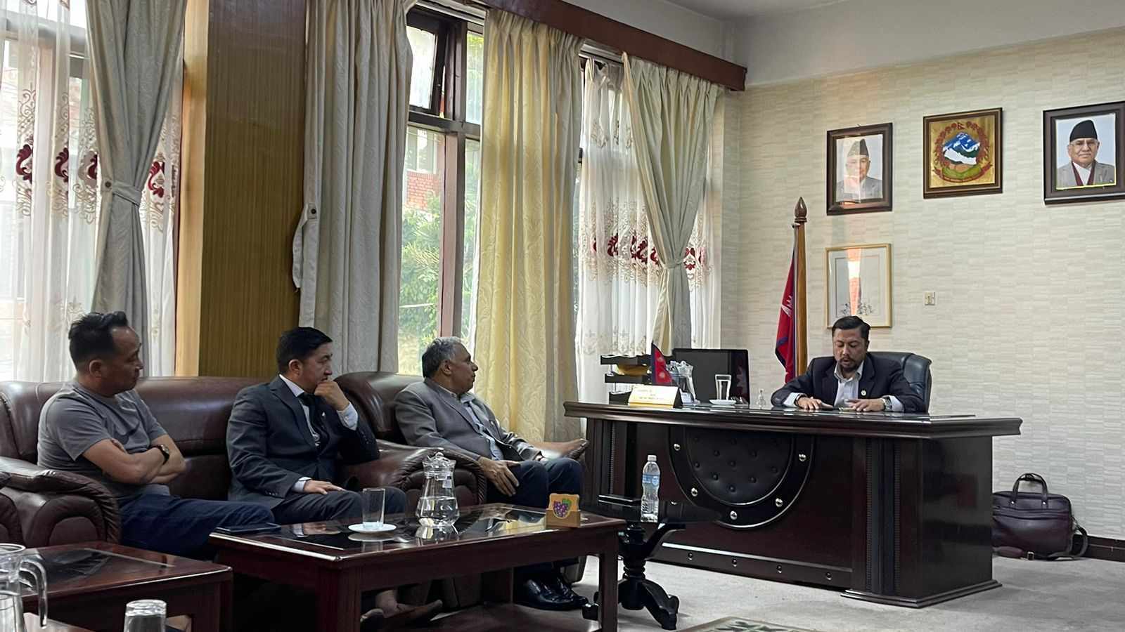भिसा नआएको विषयमा मन्त्री श्रेष्ठले एन्फाबाट लिए जानकारी